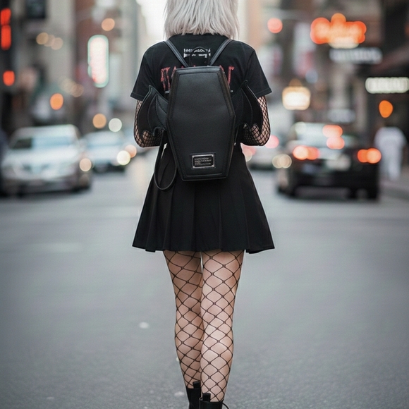 Hot Topic Handbags - ​🦇✨ GOTH COFFIN BACKPACK ✨🦇